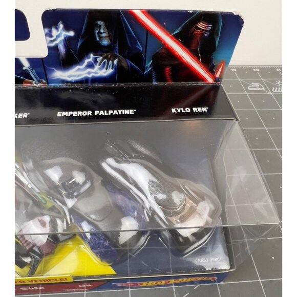 Star Wars Hot Wheels Light Side Vs. Dark Side 5-Pack 2-Sided Vehicle Anakin Obi- - Picture 7 of 11